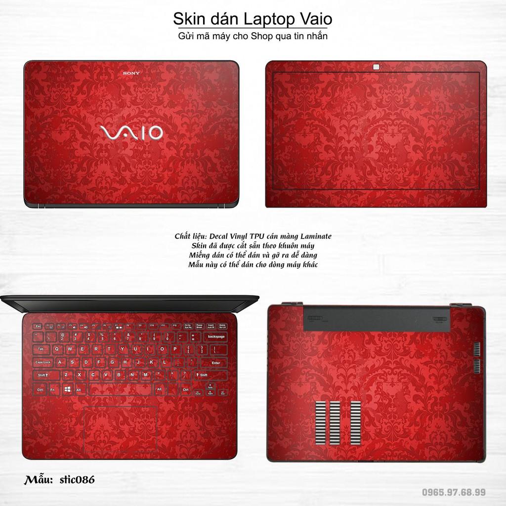 Skin dán Laptop Sony Vaio in hình Hoa văn sticker _nhiều mẫu 15 (inbox mã máy cho Shop)