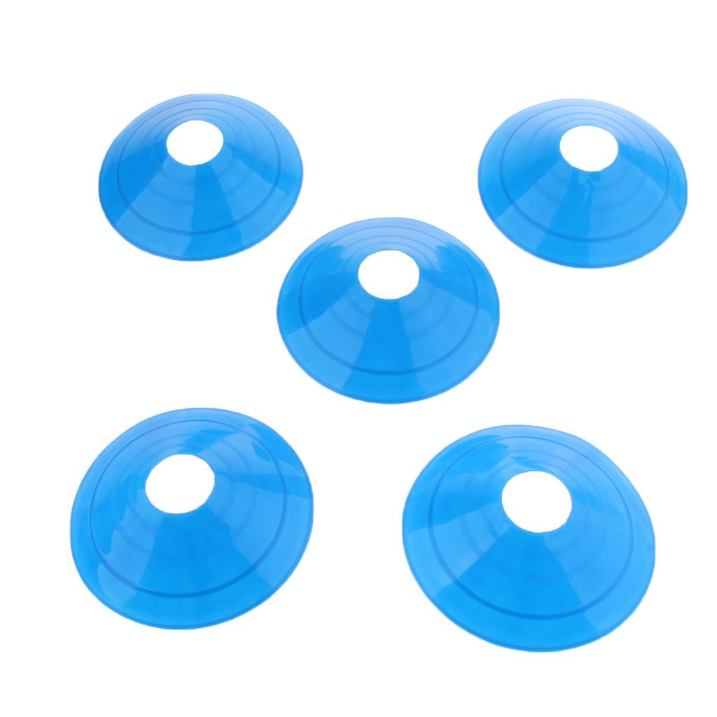 5 Pcs Soccer Mini Disc Cones Boundary Marker Skating Agility Training Aid Orange