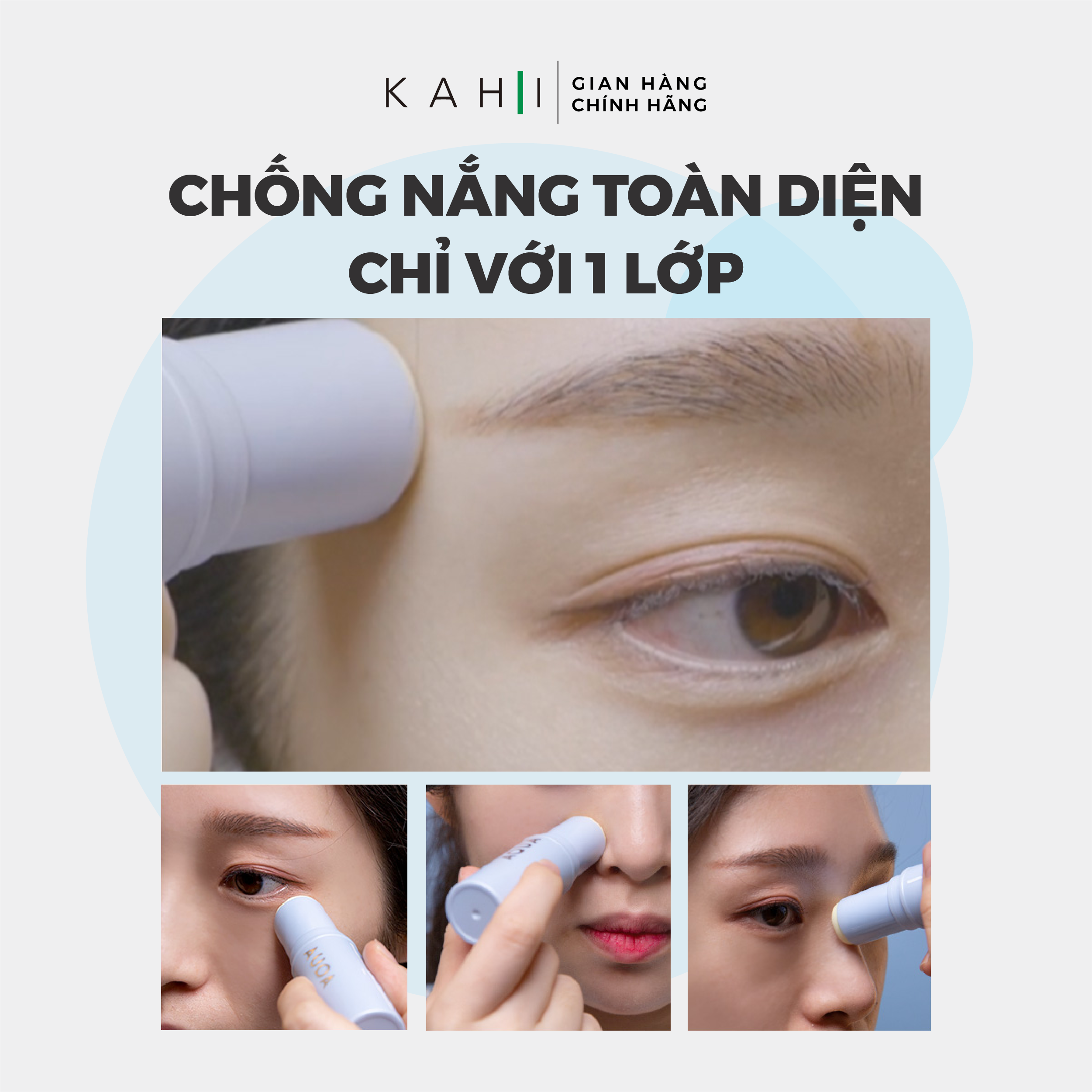 Sáp Dưỡng Ẩm Kahi Aqua Balm - Giữ Ẩm &amp; Chống Nắng 9g