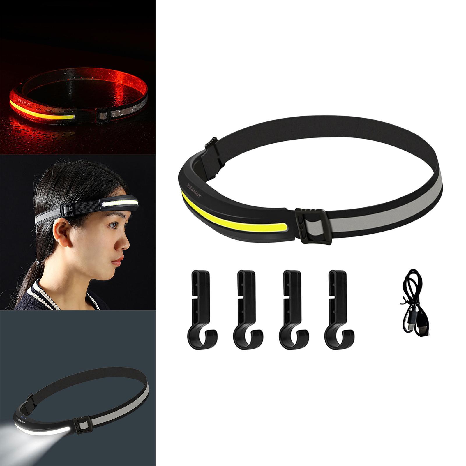 LED Headlamp Rechargeable, Headlamp Torch, 4 Modes, Suitable for Running, Fishing, Camping, Outdoor Waterproof Headlight