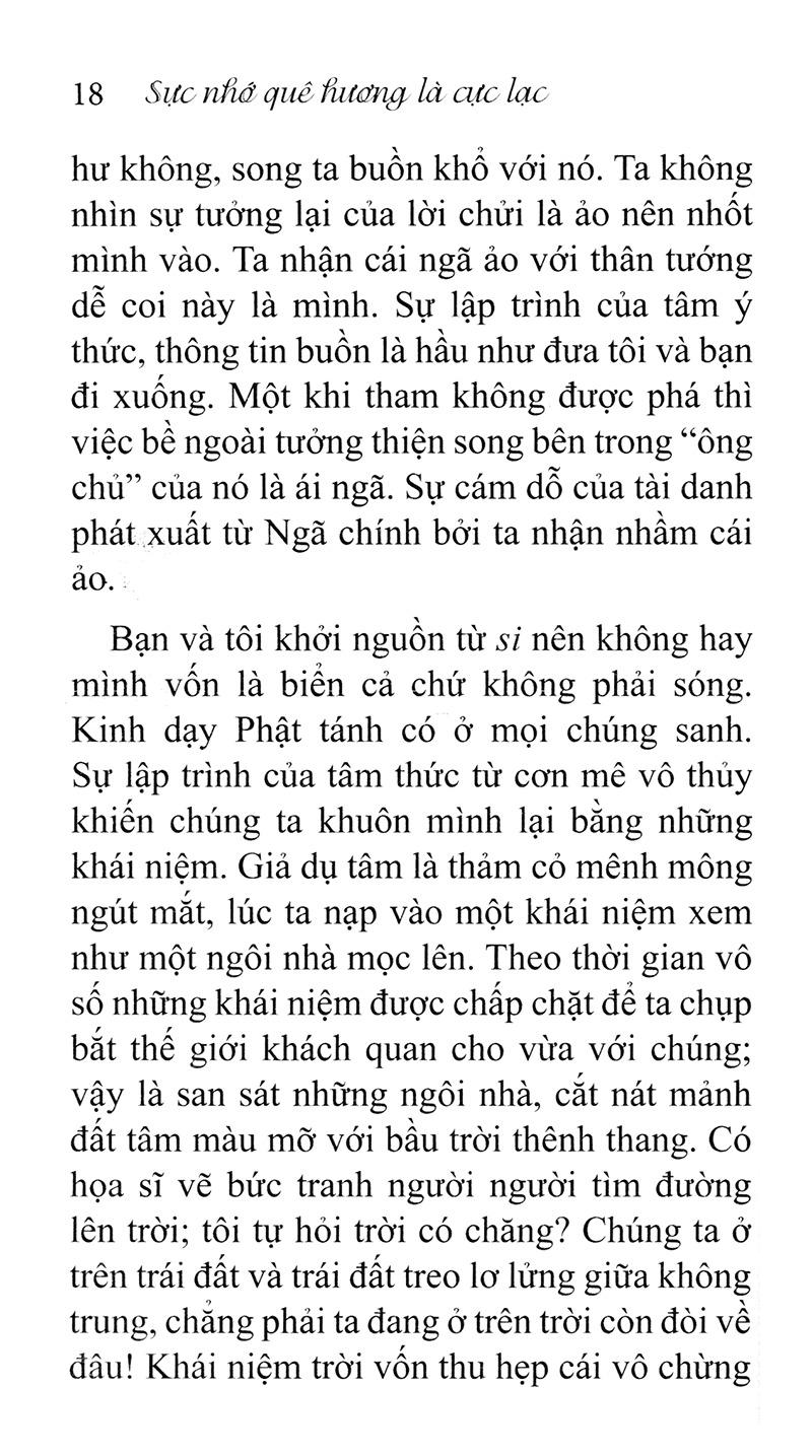 Sực Nhớ Quê Hương Là Cực Lạc