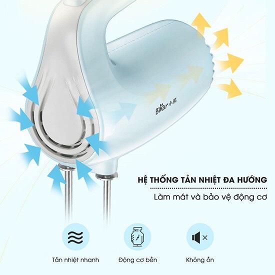 Máy đánh trứng, nhào bột 5 tốc độ Bear DDQ B02P5
