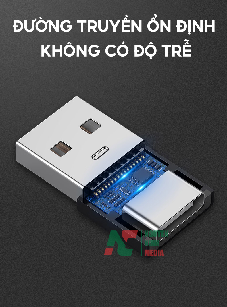 Đầu Chuyển USB TypeC sang USB 3.0 Earldom OT61 - Hàng Chính Hãng