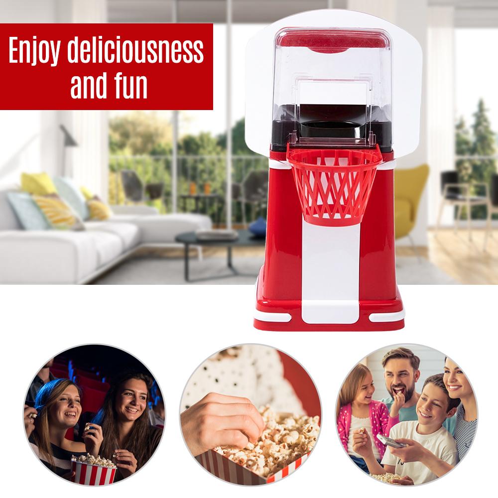 Popcorn Maker Home Popcorn Making Machine 1200W High Power Small Corn Extruder Basketball Hoop Electric Popcorn Machine