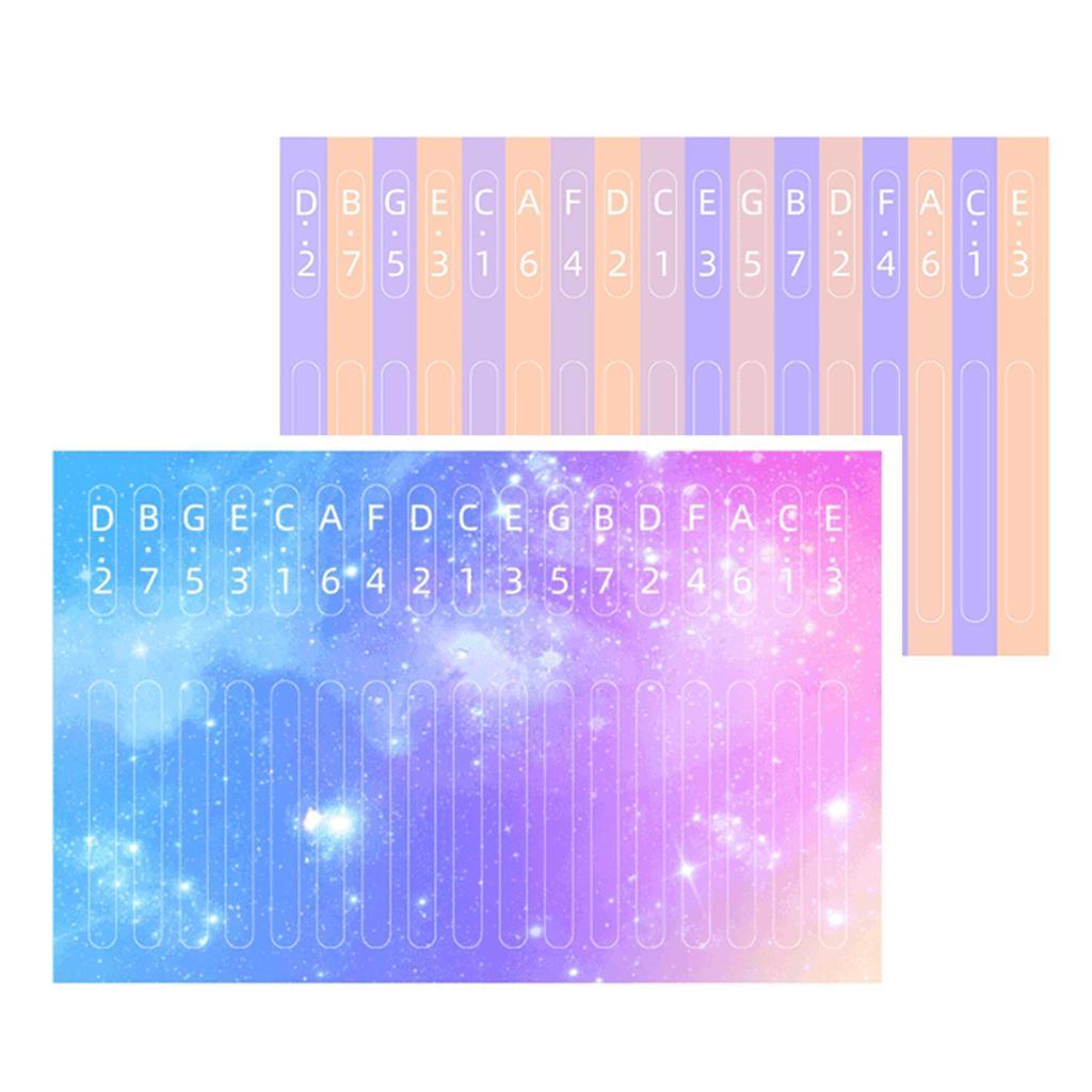 2x African Scale 17 Key Sticker for Learner Musical Set