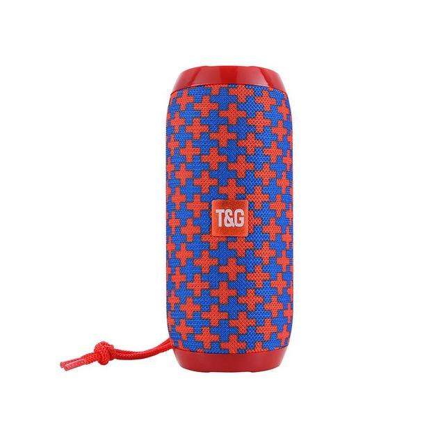 Loa ngoài trời TG117 Hộp loa không dây di động chống nước Hỗ trợ thẻ TF Đài FM Đầu vào Aux Màu sắc: xanh đỏ