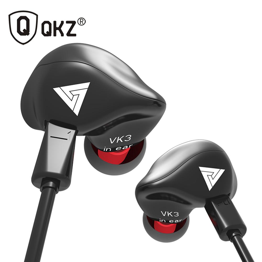 Tai nghe có dây QKZ VK3 3,5 mm chống ồn Cách ly Âm nhạc kim loại Heavy Bass 