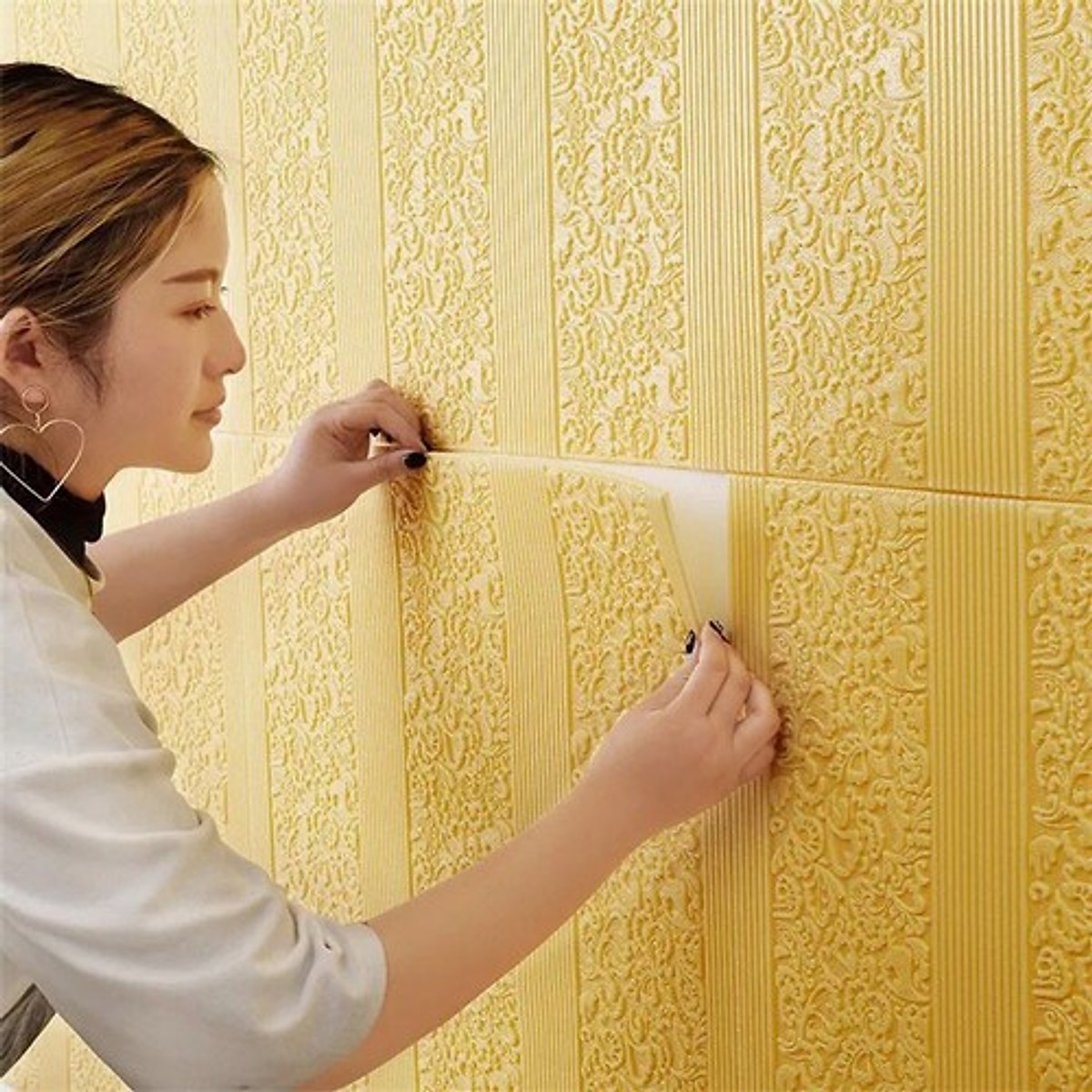 Combo 10 tấm xốp dán tường Tân Cổ Điển 1 , phong cách hoài cổ, sang trọng , lịch lãm