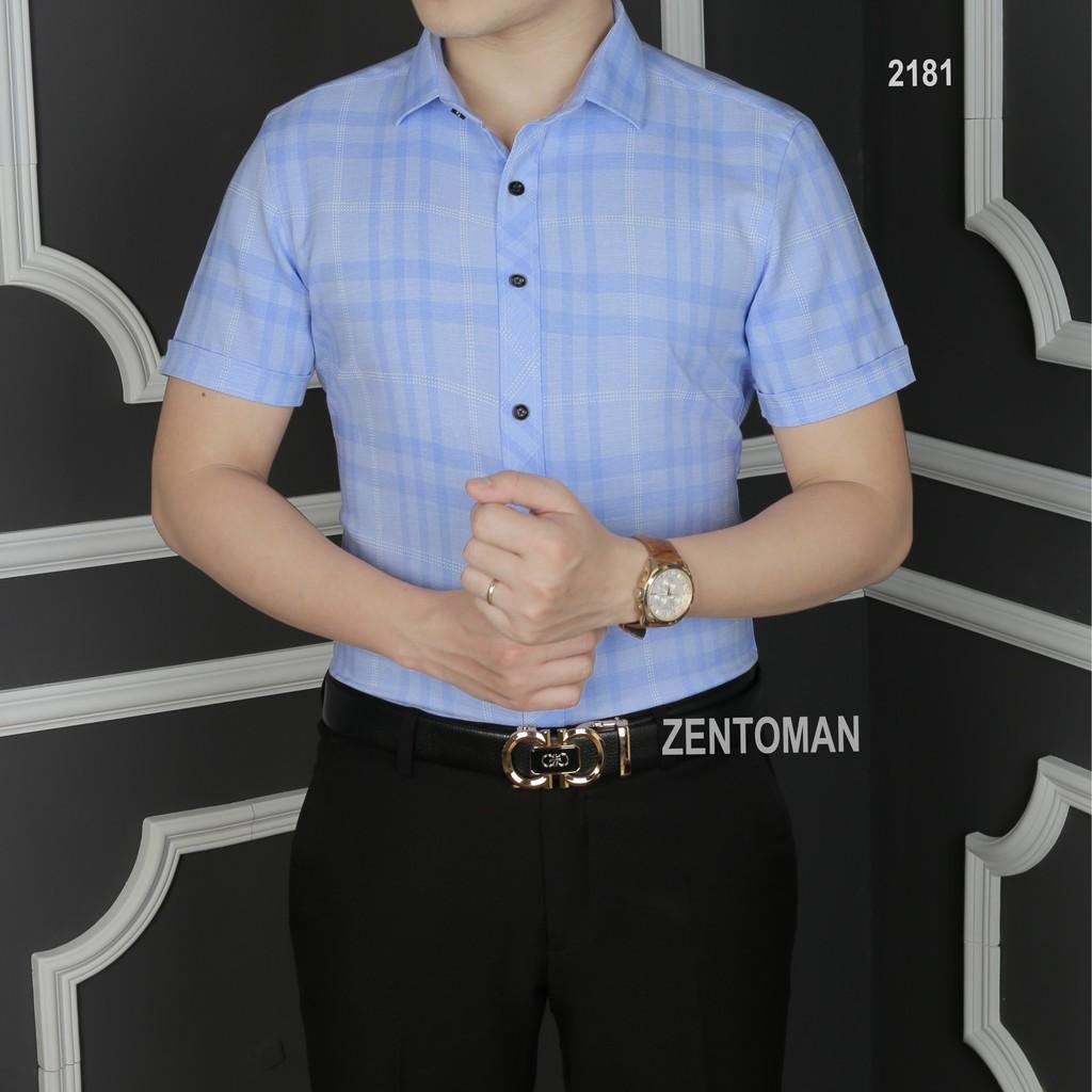 Zentoman - áo sơ mi nam tay ngắn, công sở mới nhất, mềm mịn không nhăn