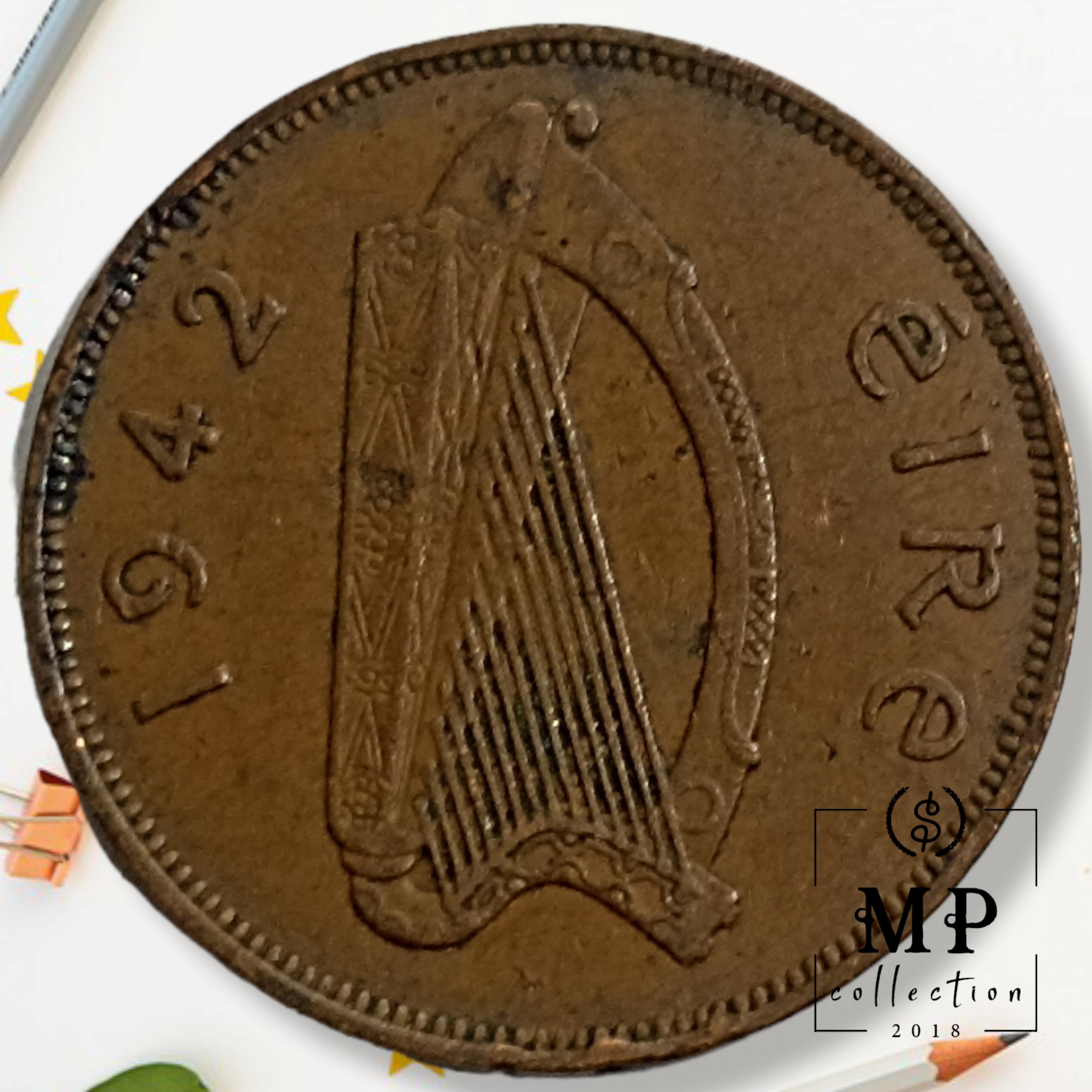 Đồng xu ma mắn Ireland 1 penny con Gà, top 10 đồng xu may mắn nhất thế giới