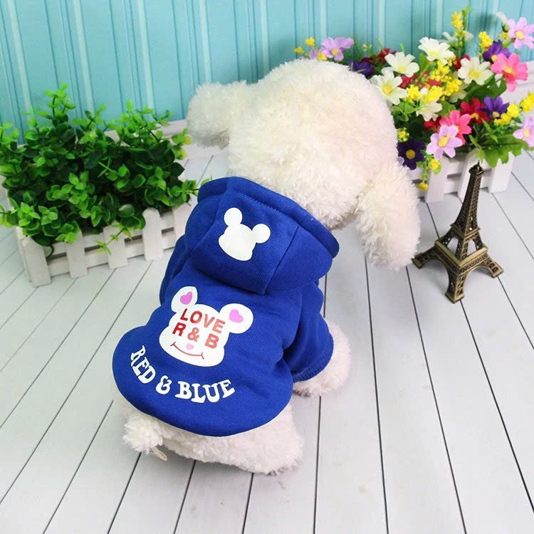 Áo hoodie cho chó mèo Size XS (0.5-1.5kg) ( màu và mẫu giao ngẫu nhiên thay đổi theo từng đợt nhập hàng )