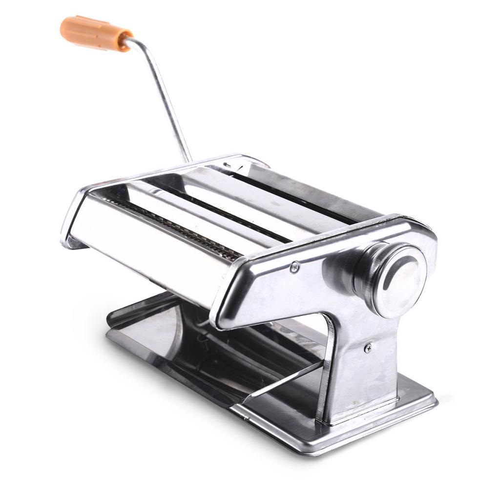 Stainless Steel 2-Cutting Dies Pasta Lasagne Spaghetti Maker Machine Cutter