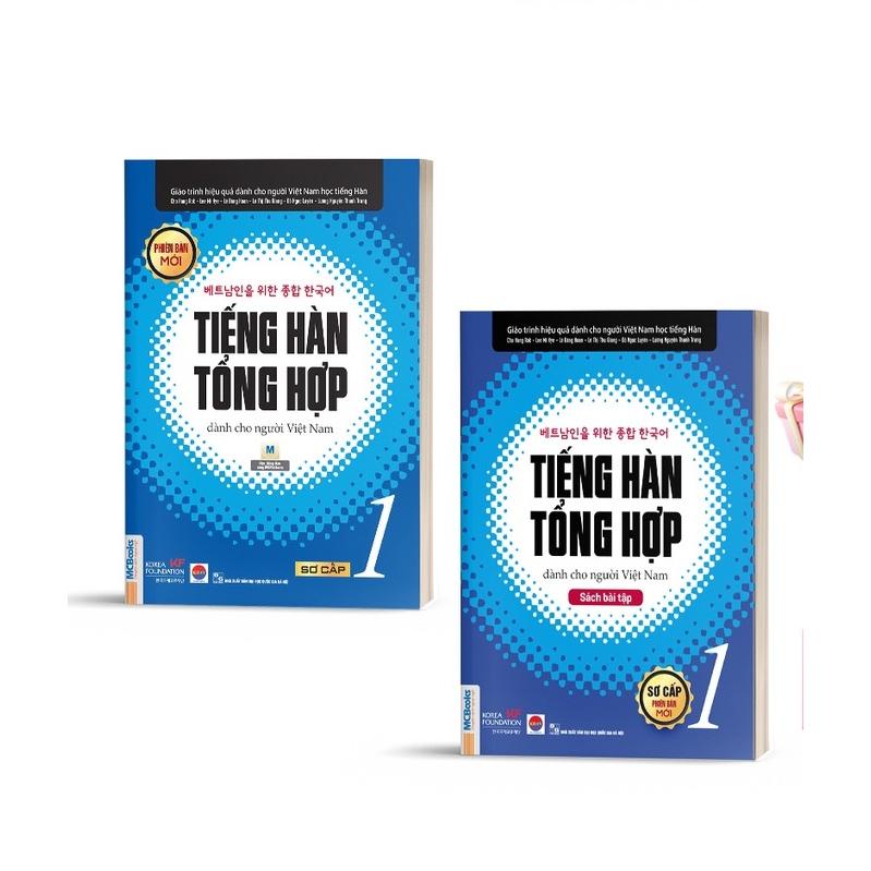 Combo Tiếng Hàn Tổng Hợp dành cho người Việt Nam - Sơ Cấp 1 ( Giáo trình đen trắng và sbt) - Bản Quyền