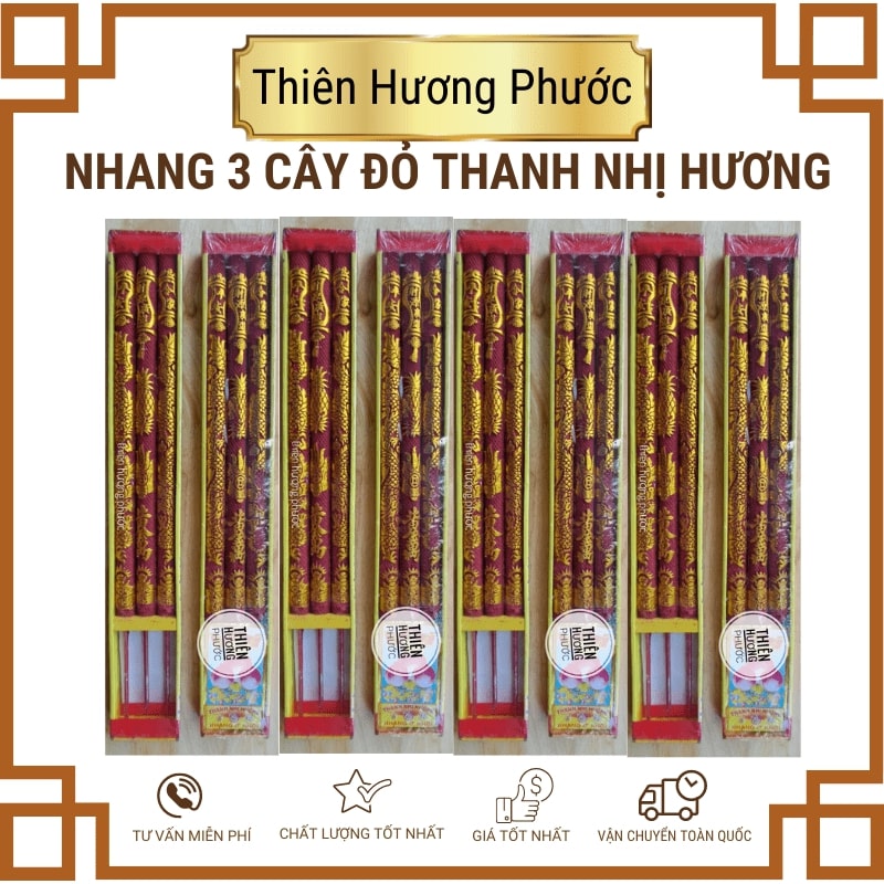 Nhang rồng 3 cây chữ nổi