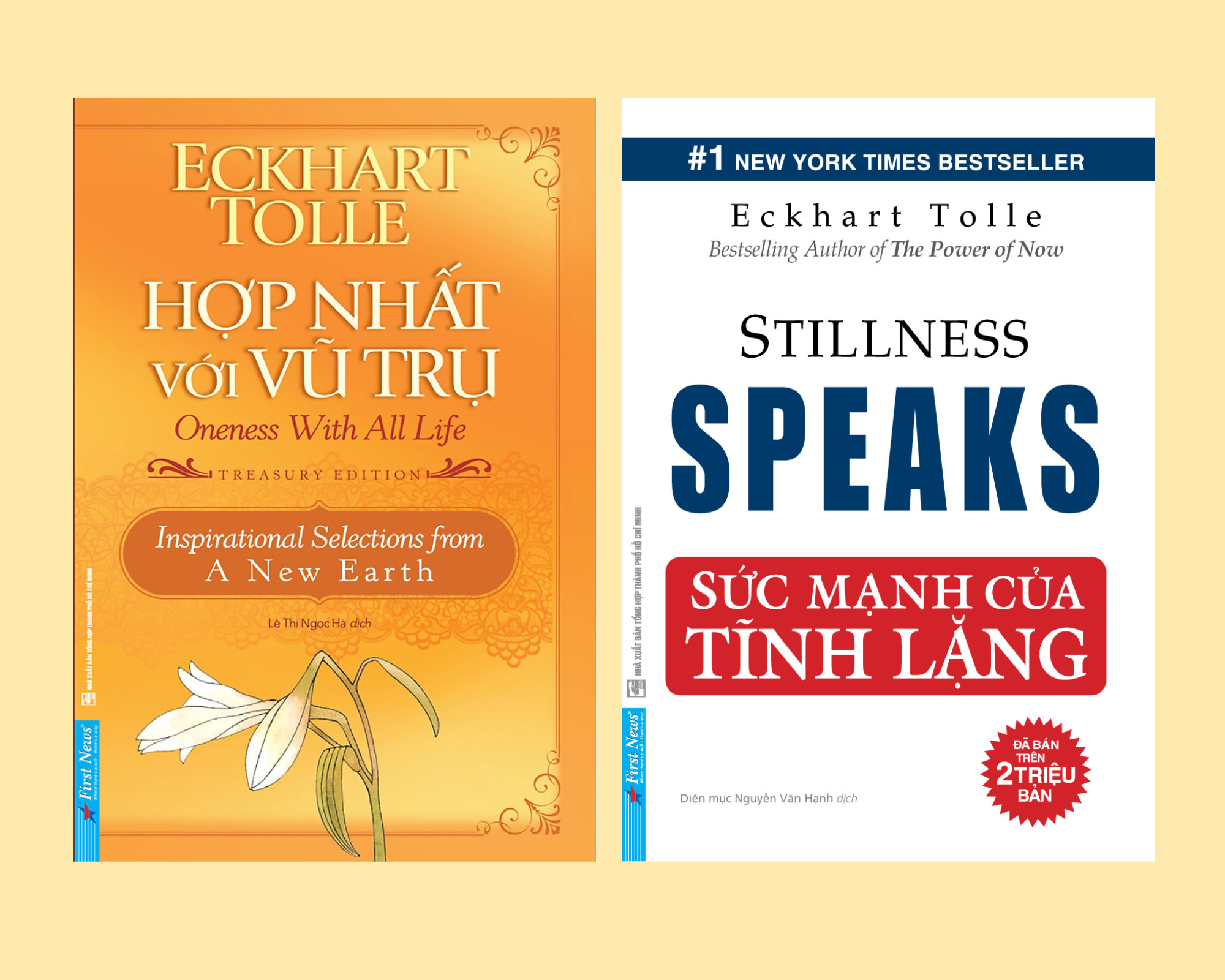 Combo Sách Hợp Nhất Với Vũ Trụ Và Sức Mạnh Của Tĩnh Lặng - Eckhart Tolle