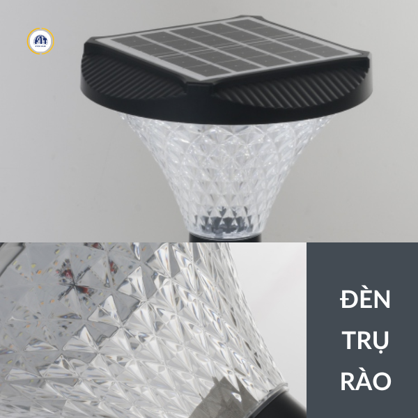Đèn cổng hàng rào năng lượng mặt trời size 185mm