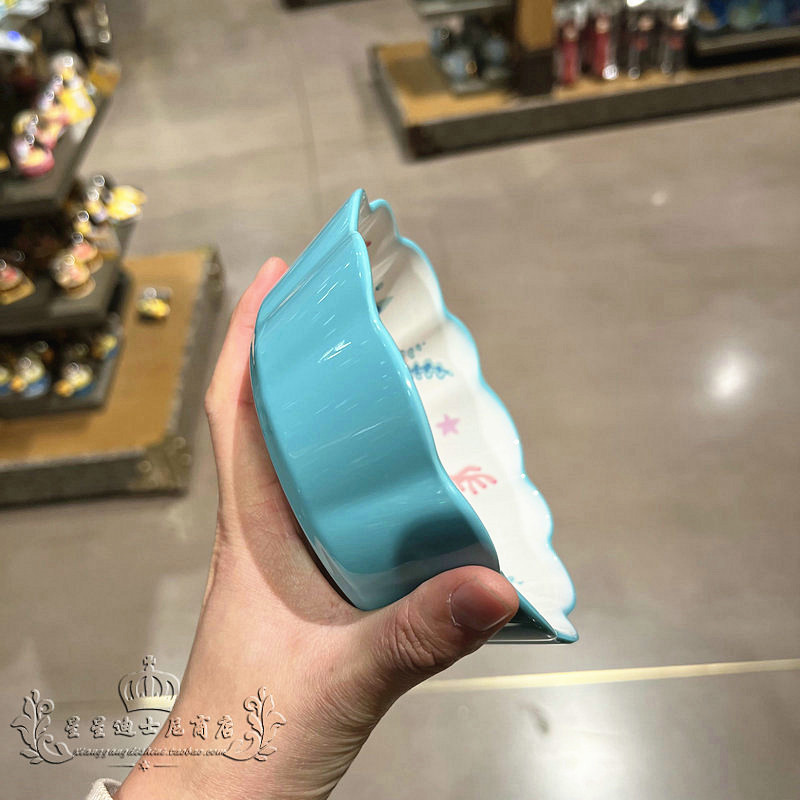 Chén ăn dặm tô nhựa melamine Disney kiểu gợn sóng hình nàng tiên cá Ariel cho trẻ em bé gái - CHENARIEL01