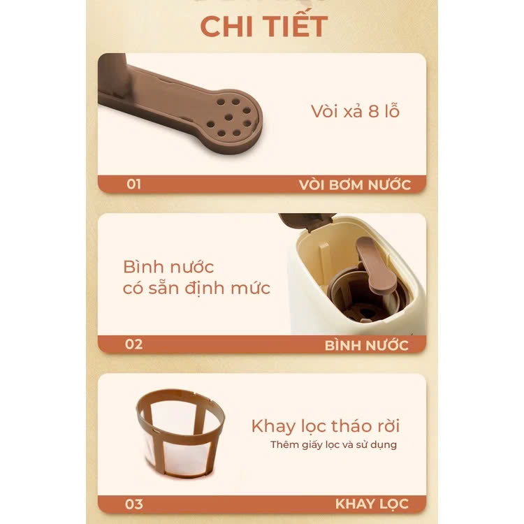 Máy pha trà và cà phê Konka LFKJ-2501, đảm bảo hương vị thơm ngon và đậm đà, hàng chính hãng, BH 12 tháng