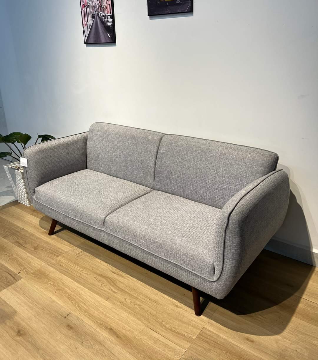 Sofa băng viền Tundo chuẩn xuất khẩu 1m8 màu kem