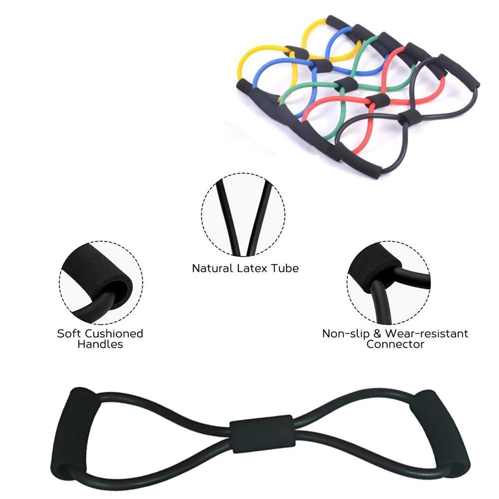 Dây tập cơ ngực YOGA chính hãng SPORTY YGT2 hình số 8 chất liệu silicon đàn hồi hỗ trợ các bài tập dãn cơ, tập thể hình