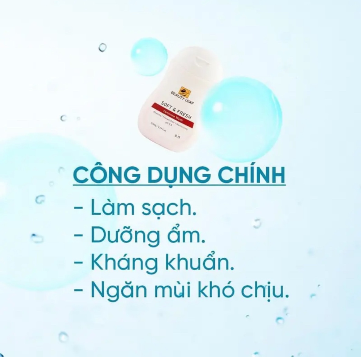 Dung Dịch Vệ Sinh Golden Health Soft &amp; Fresh Feminine Wash Beauty Leaf 150g (PH 5.5), Giúp Ngăn Ngừa Và Hỗ Trợ Giảm Các Bệnh Phụ Khoa, Để Chị Em Phụ Nữ Luôn Thơm Tho Tự Tin Suốt Ngày Dài