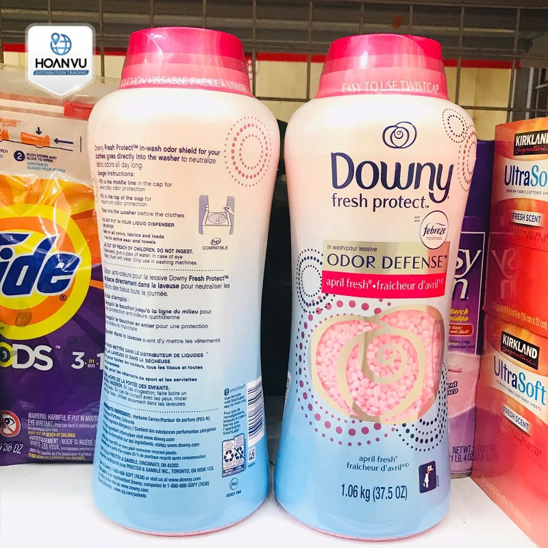 Hạt xả vải Downy Fresh Protect April Fresh Hồng 963g - Mỹ