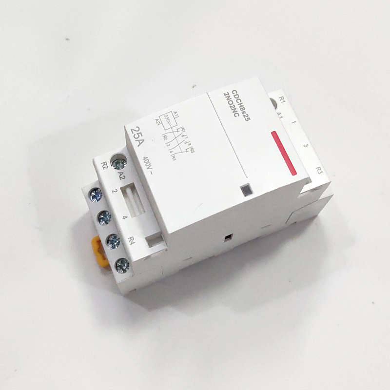 Bộ khởi động từ-contactor 220V-25A, 2NO2NC dùng làm bộ ATS tự động đóng nguồn dự phòng