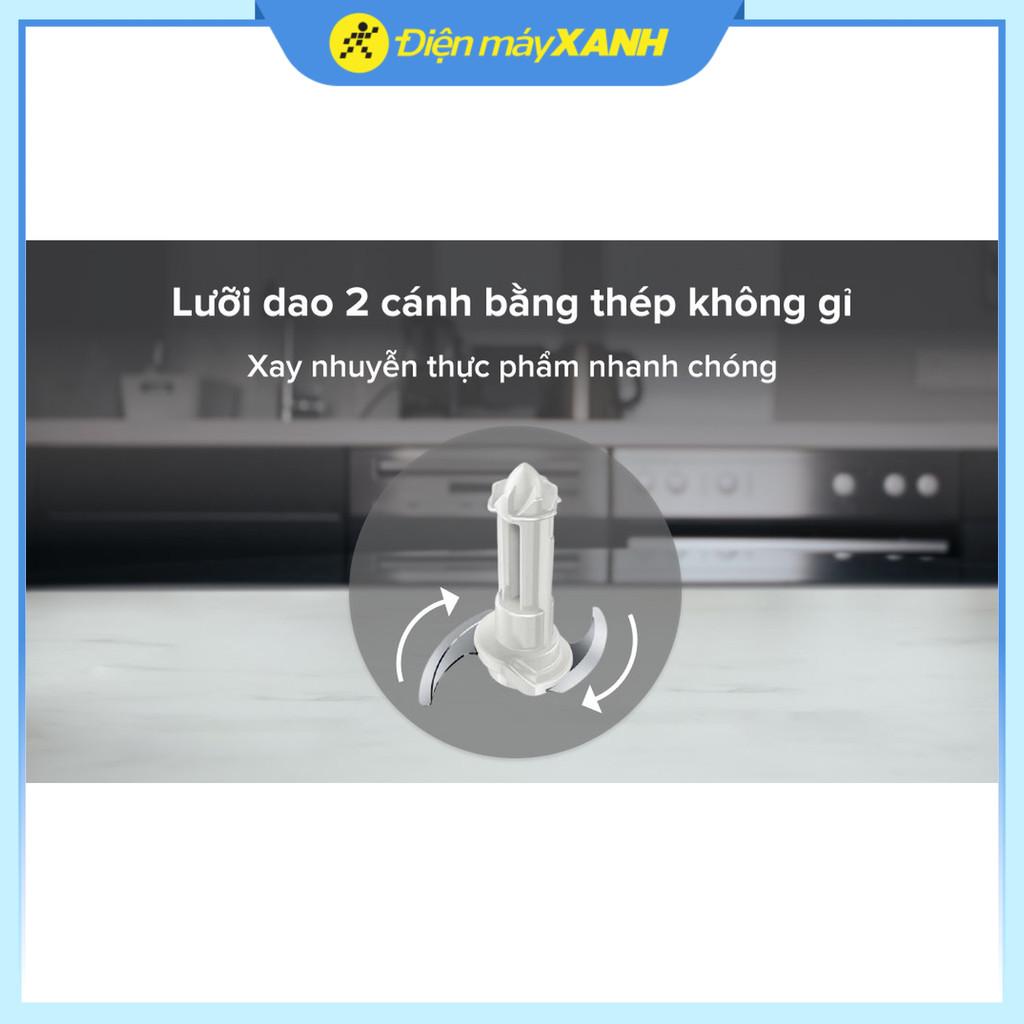 Máy xay thịt mini Philips HR1393 450W 0.5 lít - Hàng Chính Hãng