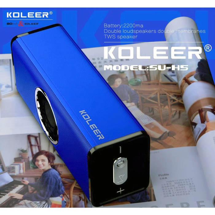 Loa bluetooth KOLEER bass căng đét - Đẳng cấp vượt trội - Âm thanh hay, trầm, ấm, kiểu dáng đẹp - Hàng chính hãng