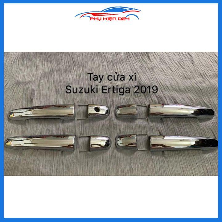 Ốp tay hõm cửa mạ crom Ertiga 2019-2020-2021-2022 bảo vệ chông trầy ô tô