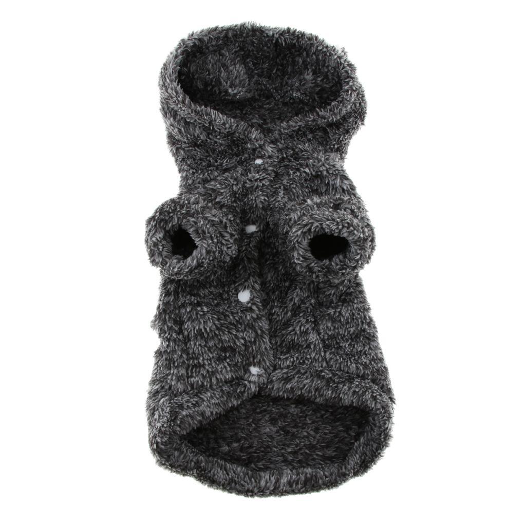 Coral Fleece Clothes Lazy Bear Dress Up Black Hoodie Dog Costume