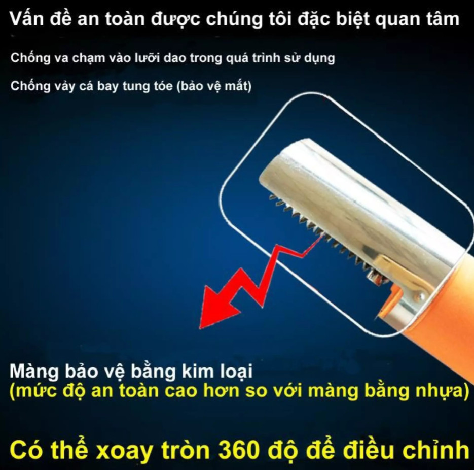 Máy đánh vẩy cá inox 304 IPX7