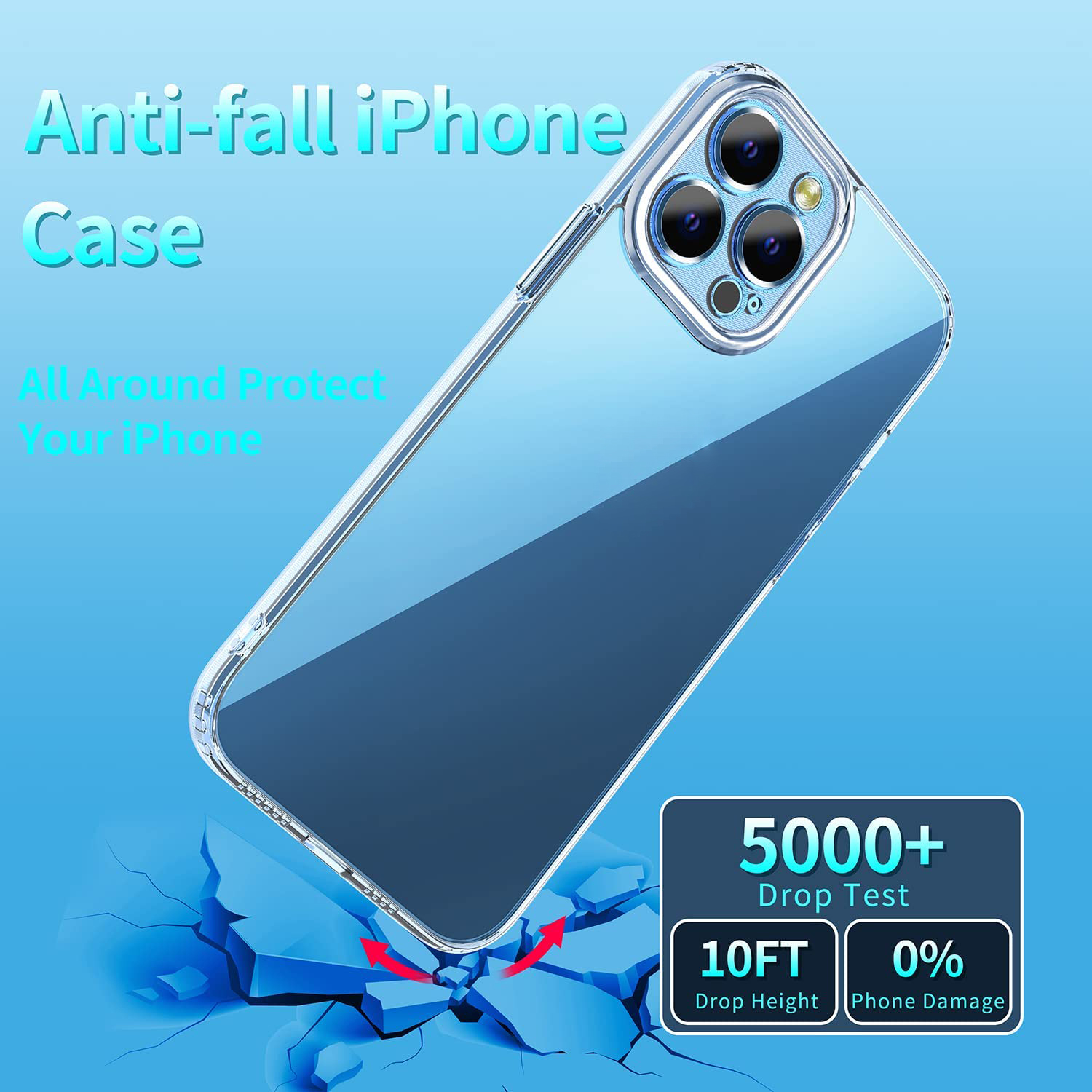 Ốp lưng bảo vệ camera trong suốt cho iPhone 14 Pro hiệu Memumi Glitter siêu mỏng 1.5mm độ trong tuyệt đối, chống trầy xước, chống ố vàng, tản nhiệt tốt - hàng nhập khẩu