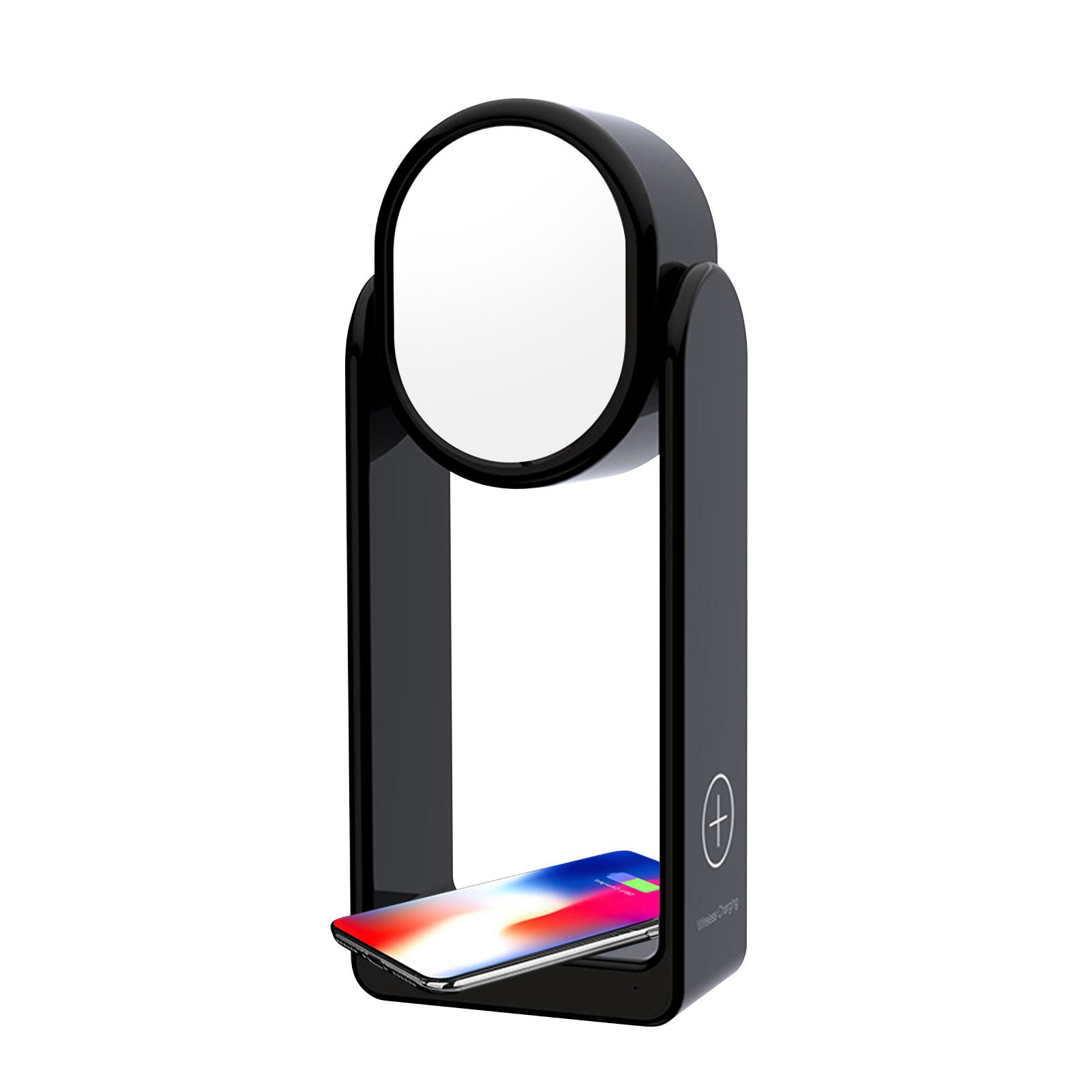 Bộ sạc không dây 5W 3 trong 1 gồm sạc Điện thoại kèm Gương và đèn bàn 6mm