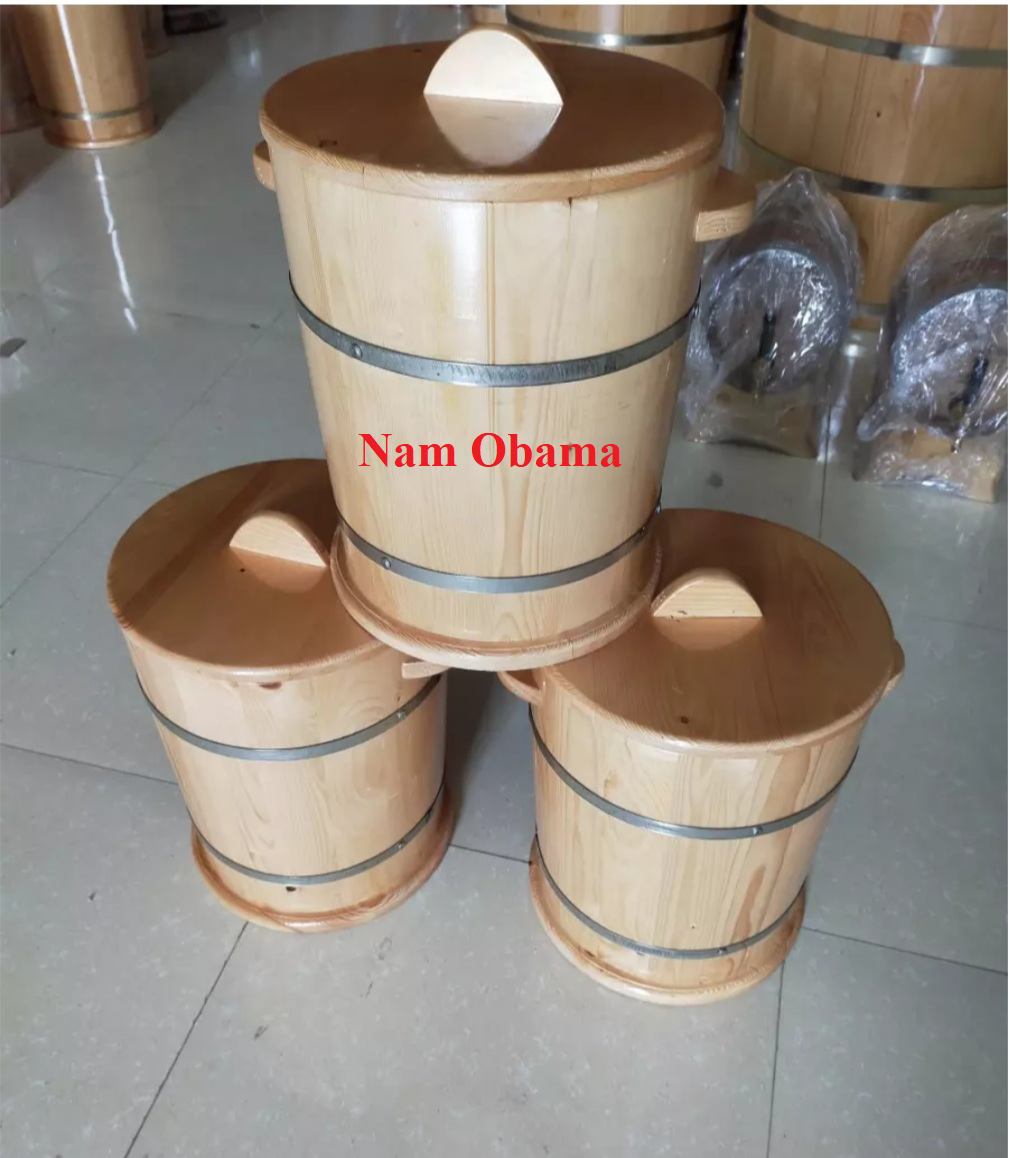 Thùng đựng gạo bằng gỗ loại 40 kg