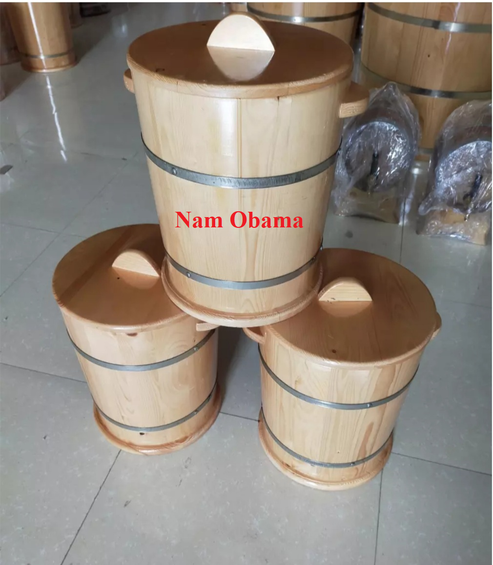 Thùng đựng gạo bằng gỗ - Loại 25 kg