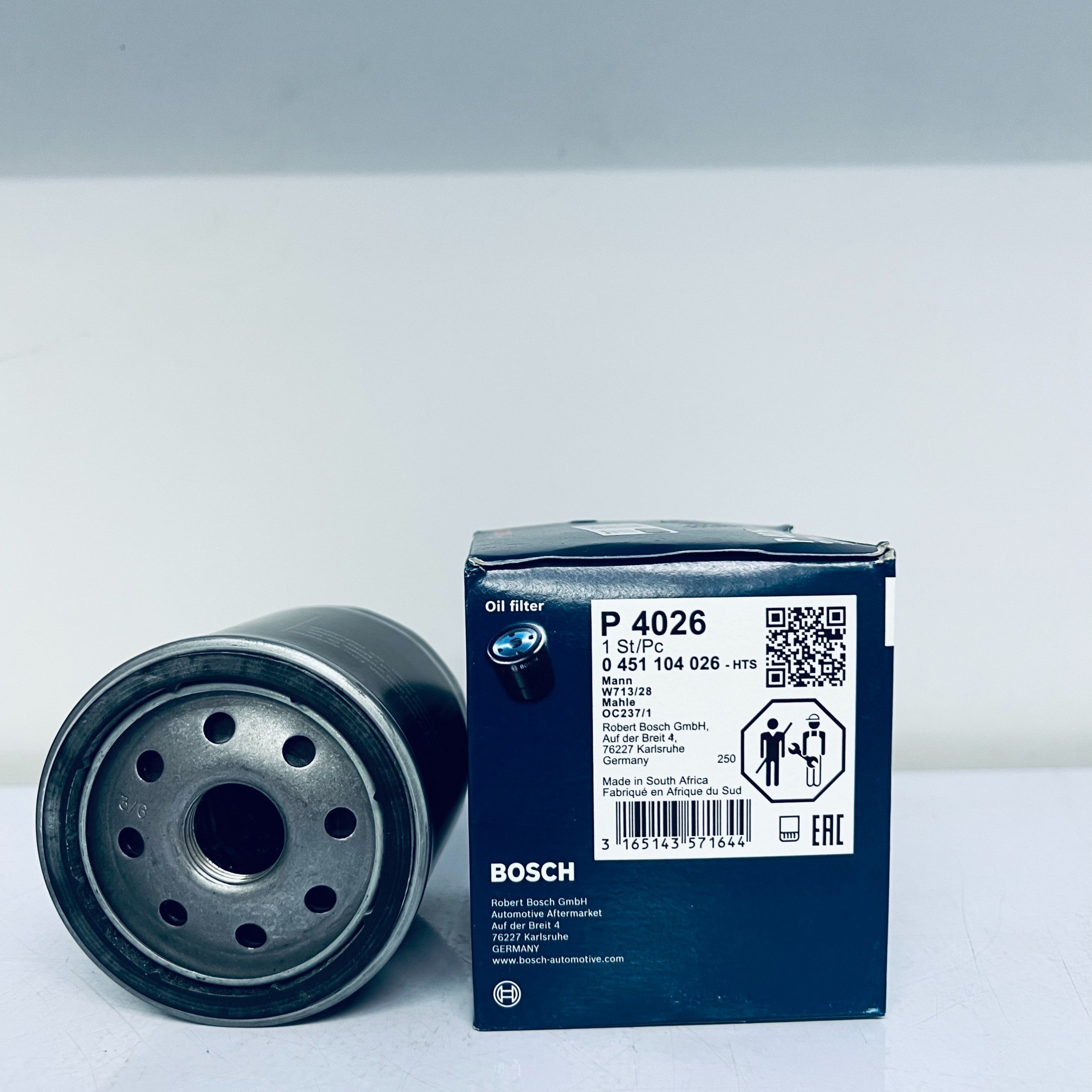 Lọc Dầu Động Cơ BOSCH P4026 Dành Cho Xe MG MG5 1.5 Máy Xăng ZS 1.5 Máy Xăng