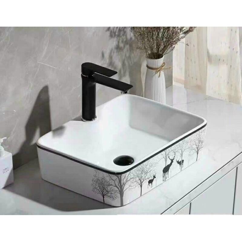 lavabo để bàn như hình sản phẩm không bao gồm vòi sen nhé