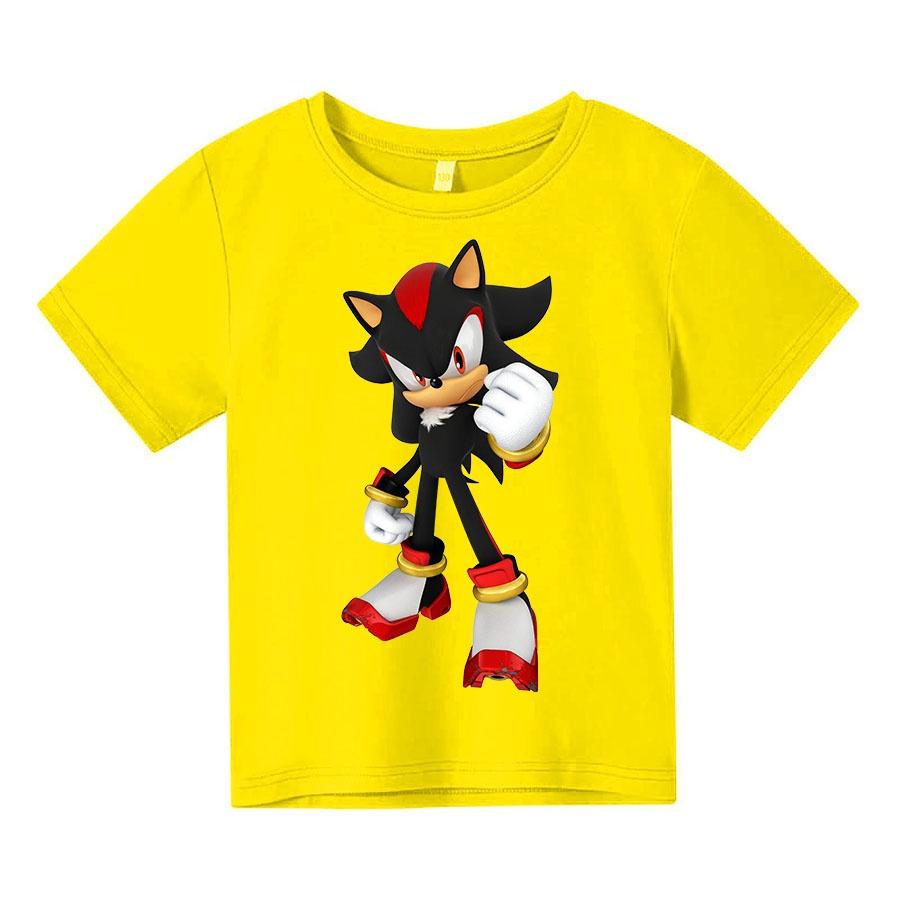 Áo thun trẻ em SoNic Đen Có size người lớn, King Cotton