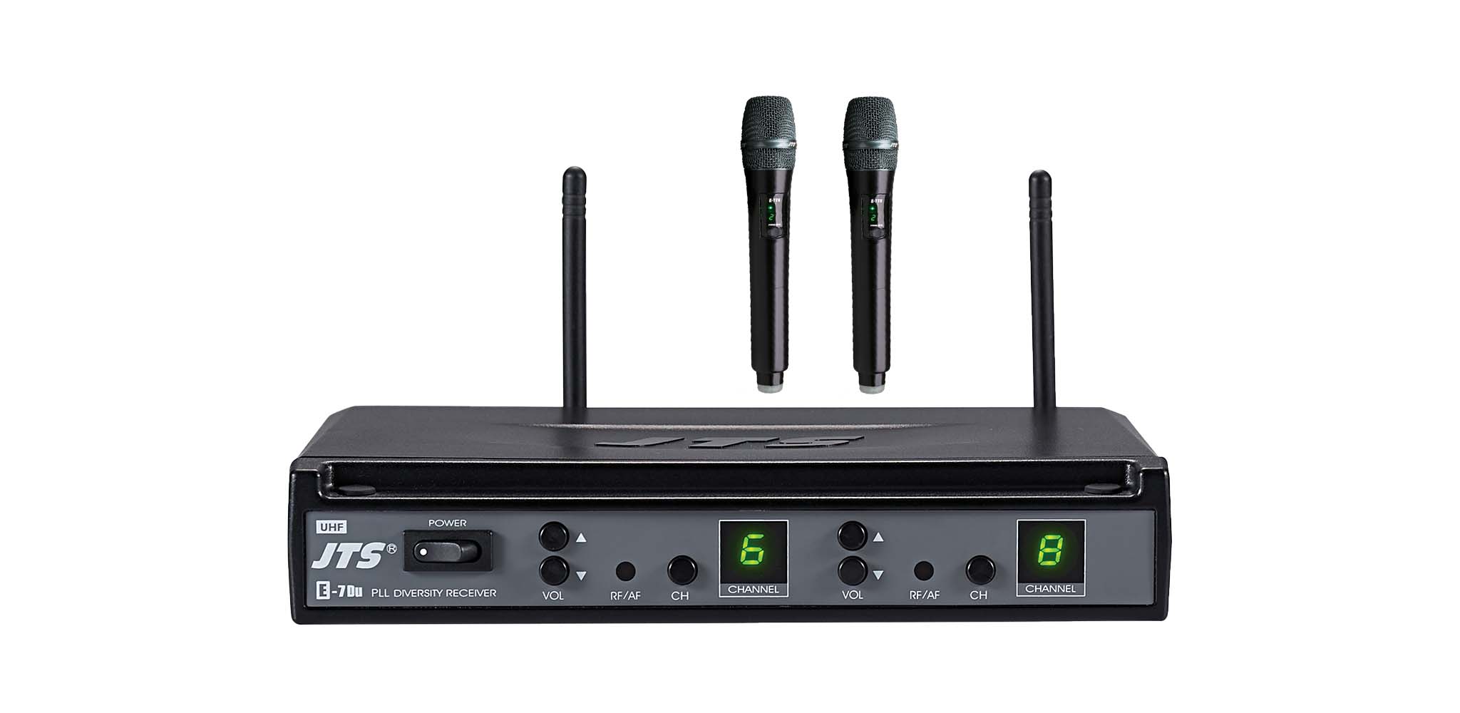 E-7Du/E-7TH *2 Bộ microphone dynamic không dây JTS - HÀNG CHÍNH HÃNG
