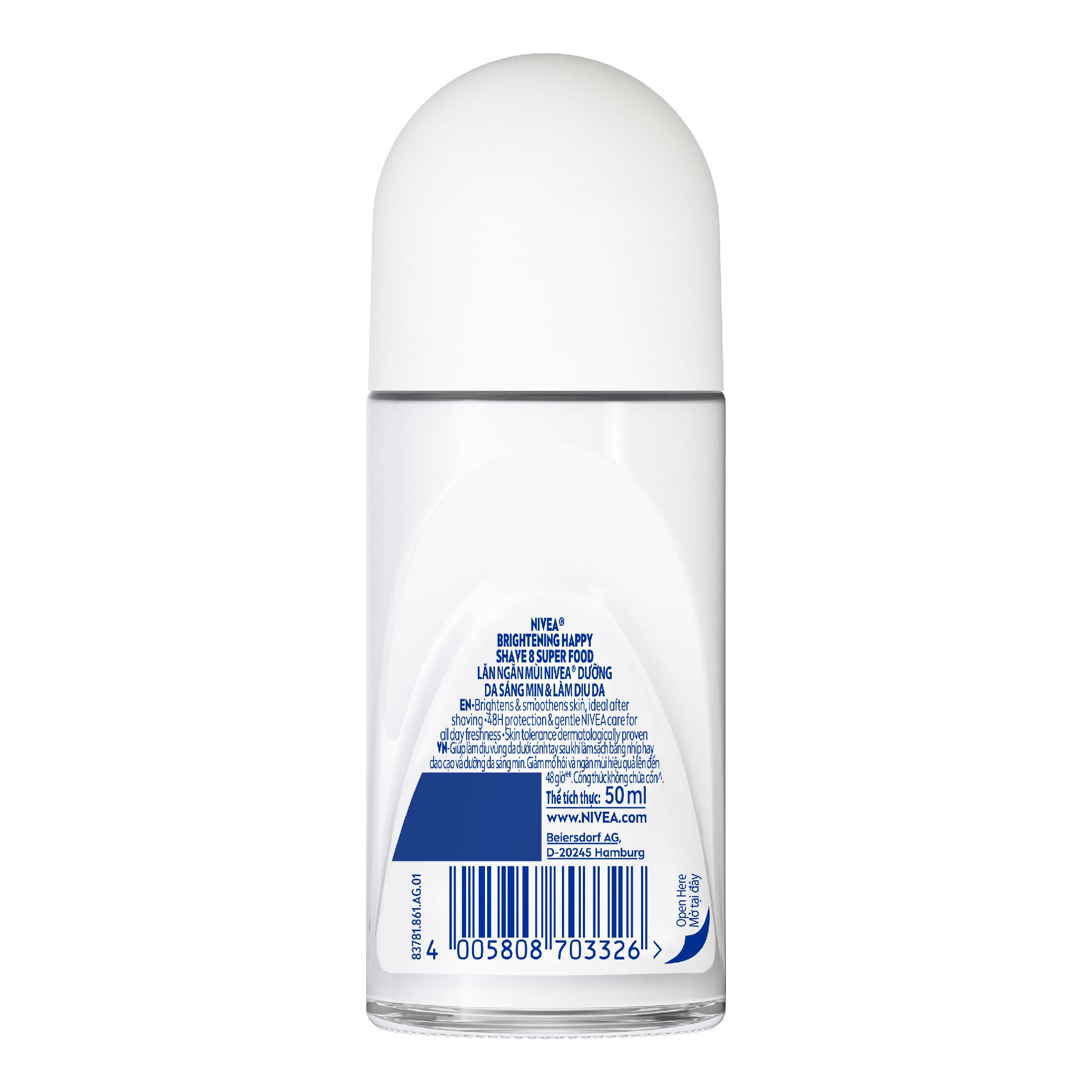 Lăn Ngăn Mùi NIVEA Dưỡng Sáng Da 8 Super Food | Vitamin C