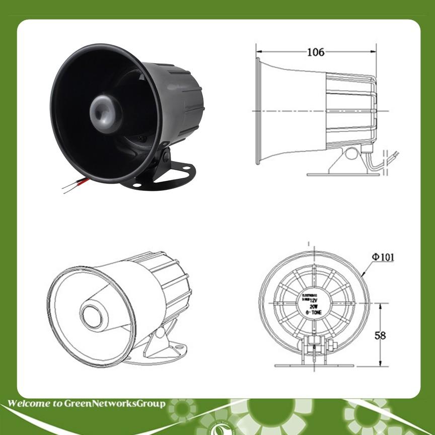 Còi hú 3 chế độ âm thanh lớn dành cho ô tô xe máy xe đạp điện