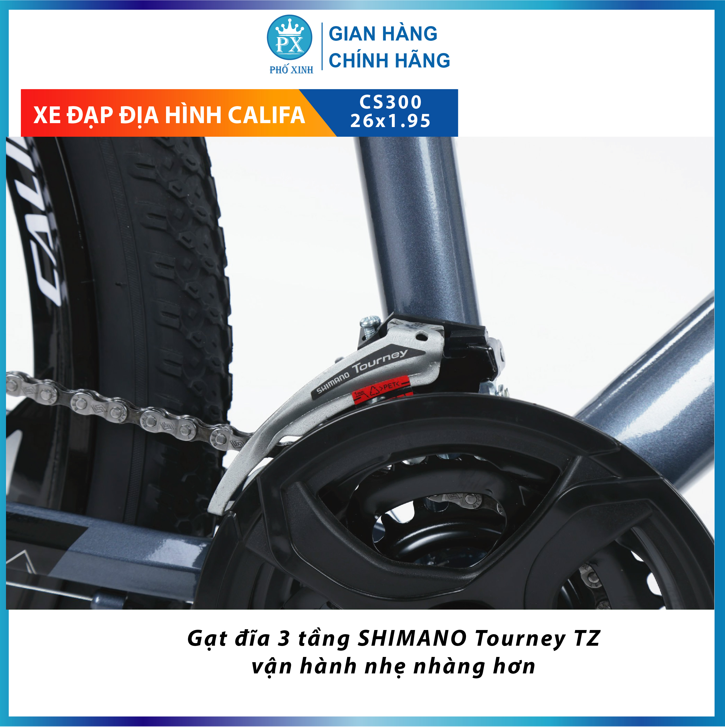 xe đạp địa hình Califa CS300 Bánh 26 inch