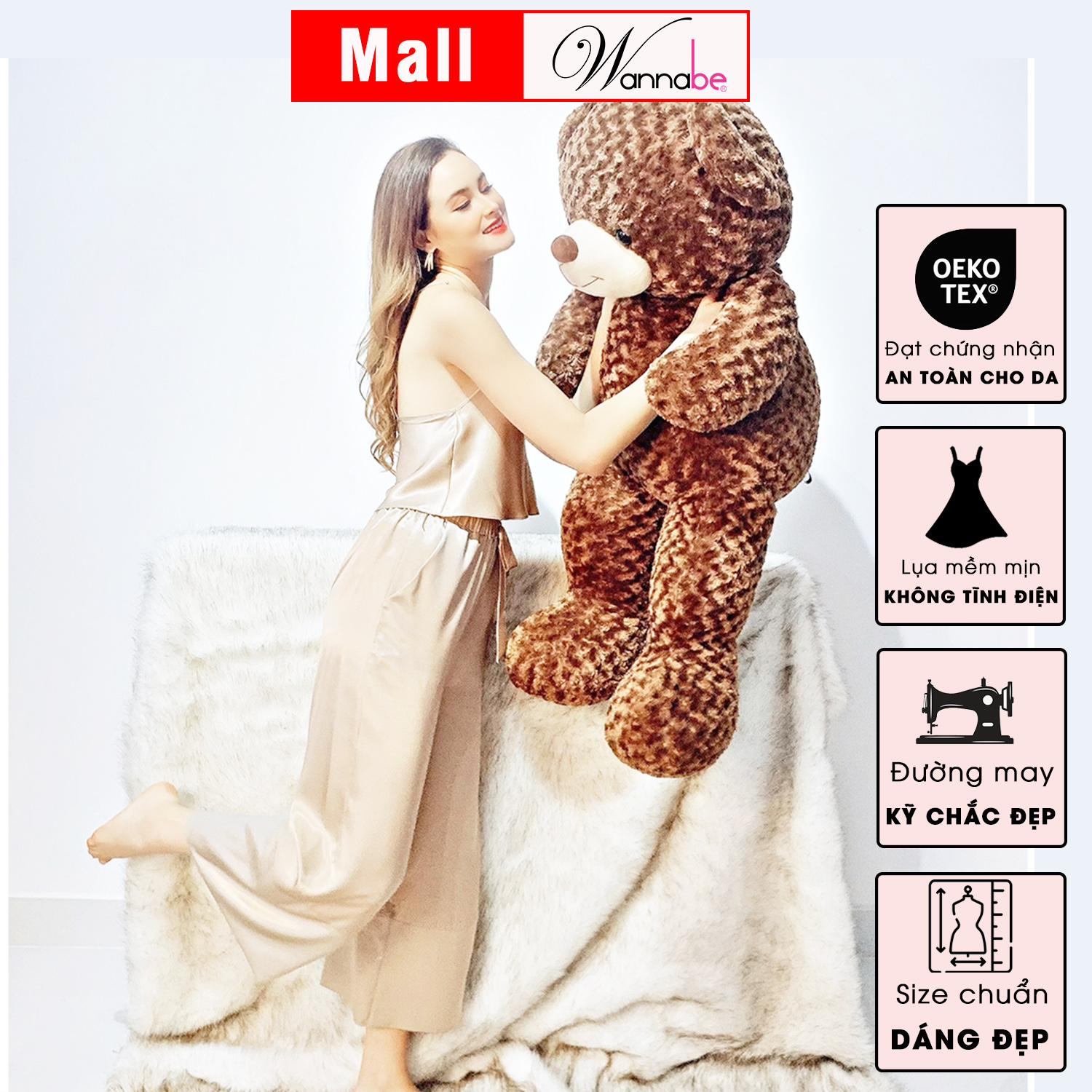 Đồ bộ mặc nhà phi lụa wannabe, bộ dài bds07 ba lỗ viền ren hoa nổi bật