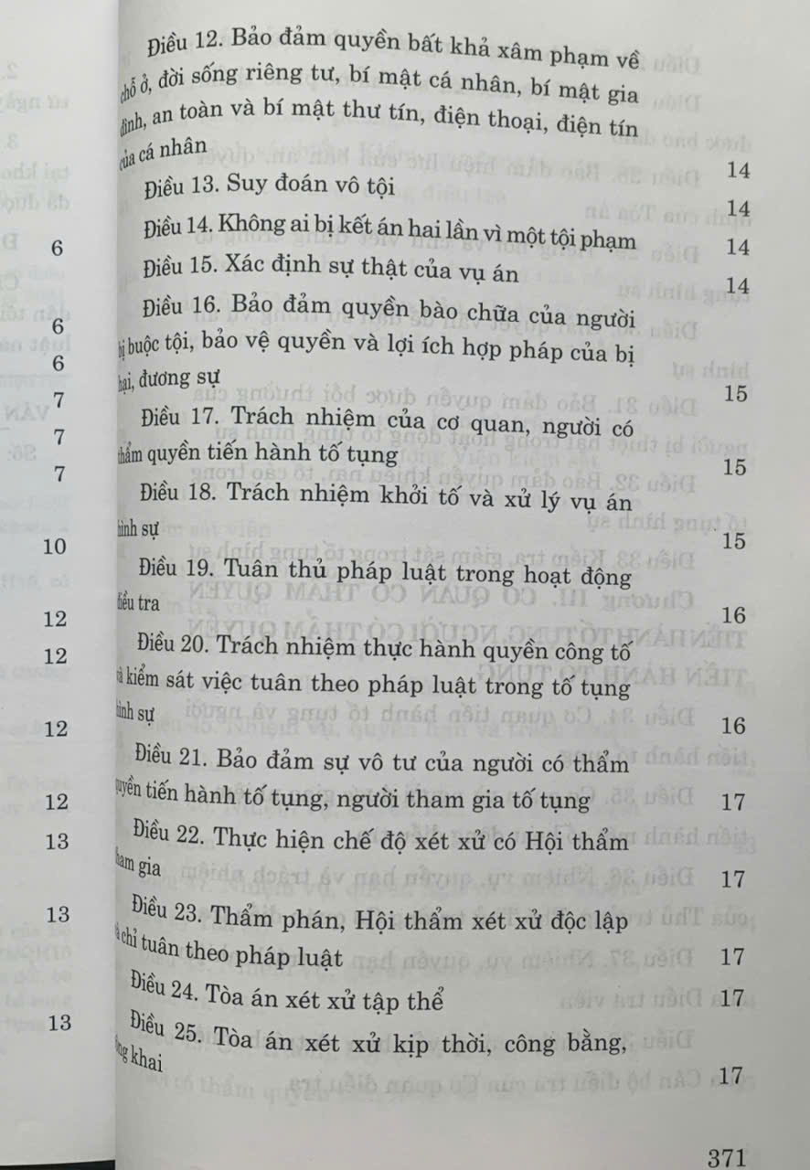 Bộ Luật Tố tụng Hình sự (Hiện hành)