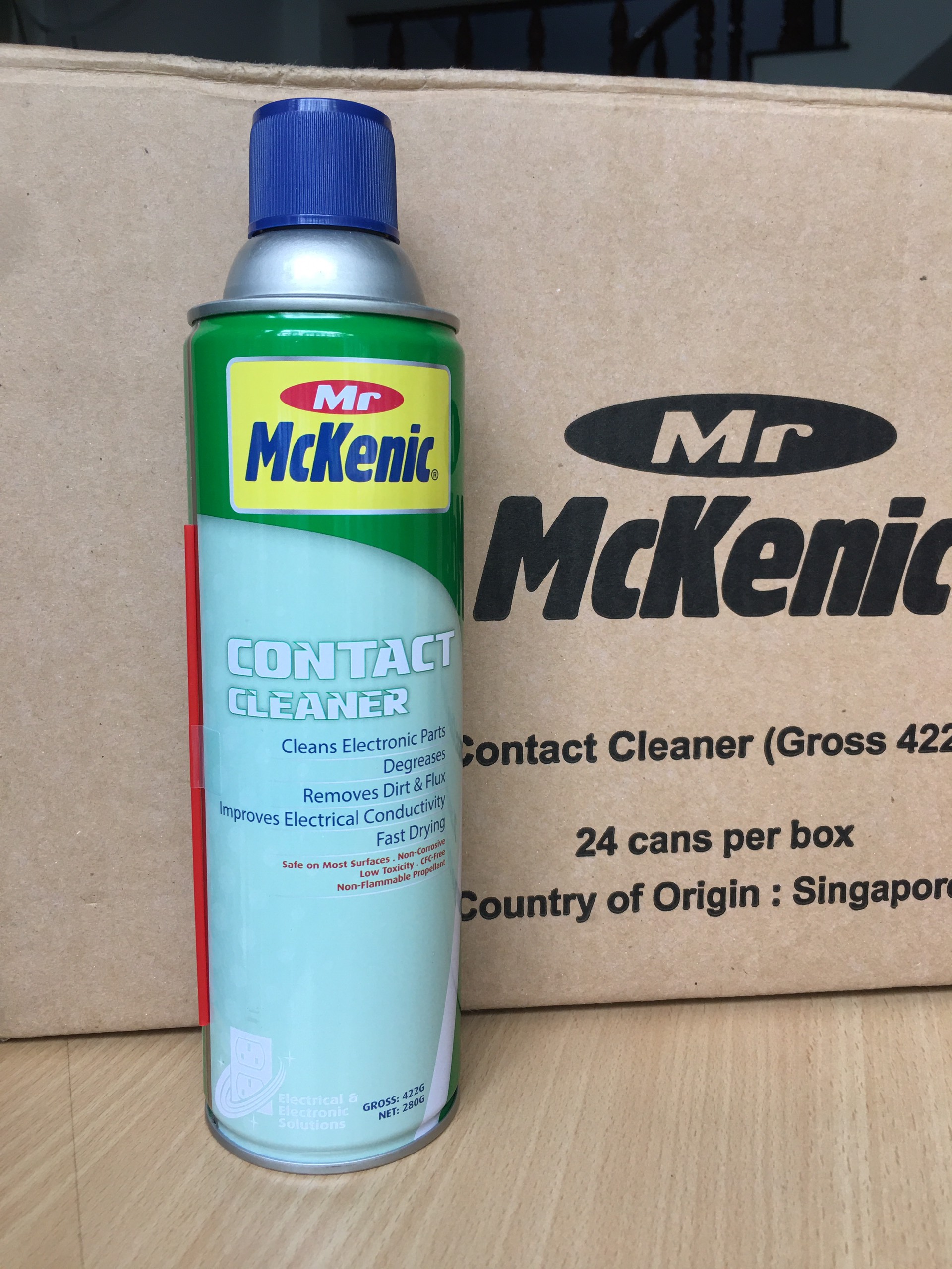 Dung dịch vệ sinh tiếp điểm khô nhanh (Fast dry) Mr Mckenic 425gr -  Hàng chính hãng
