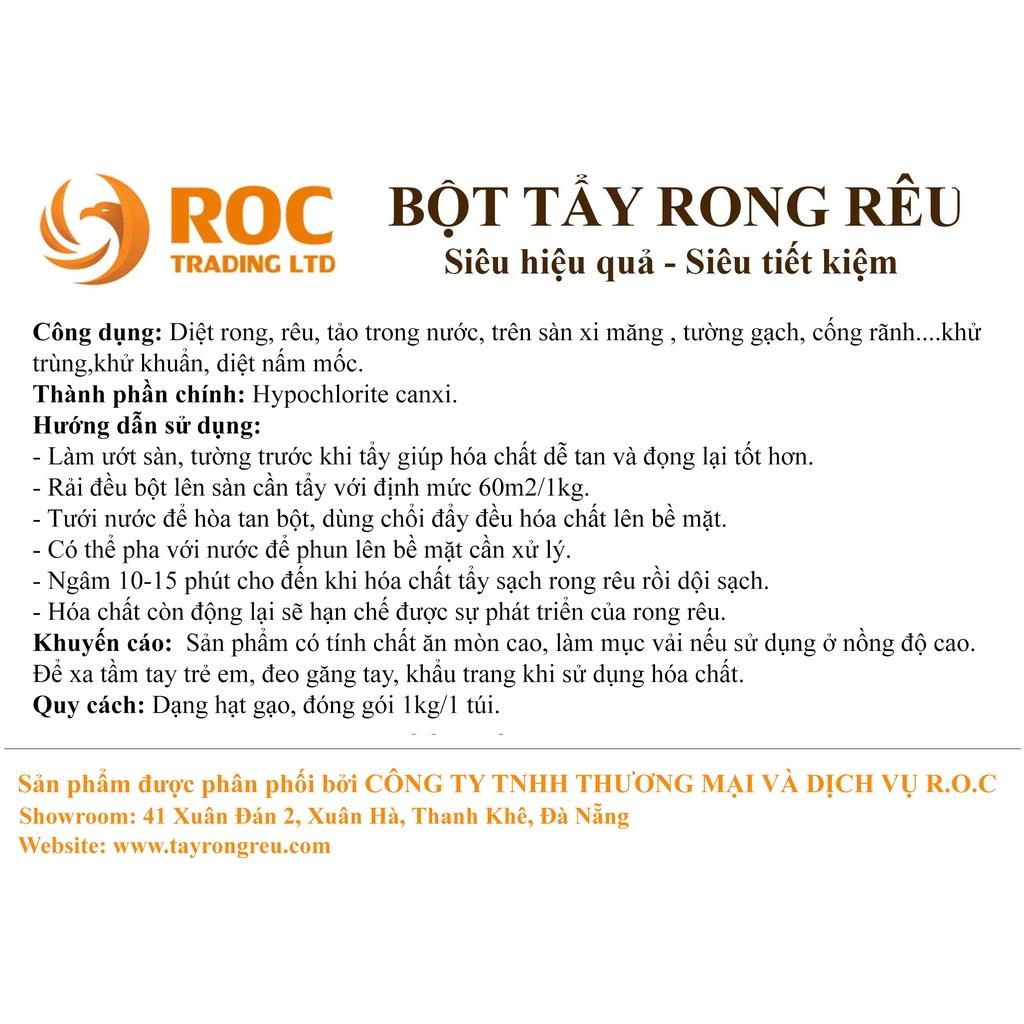 Combo 5kg siêu tẩy rong rêu ROC trên nền xi măng