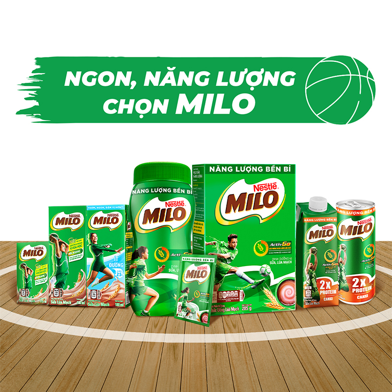 Thùng 48 Hộp Sữa Nestlé MILO Nước (180ml / Hộp)