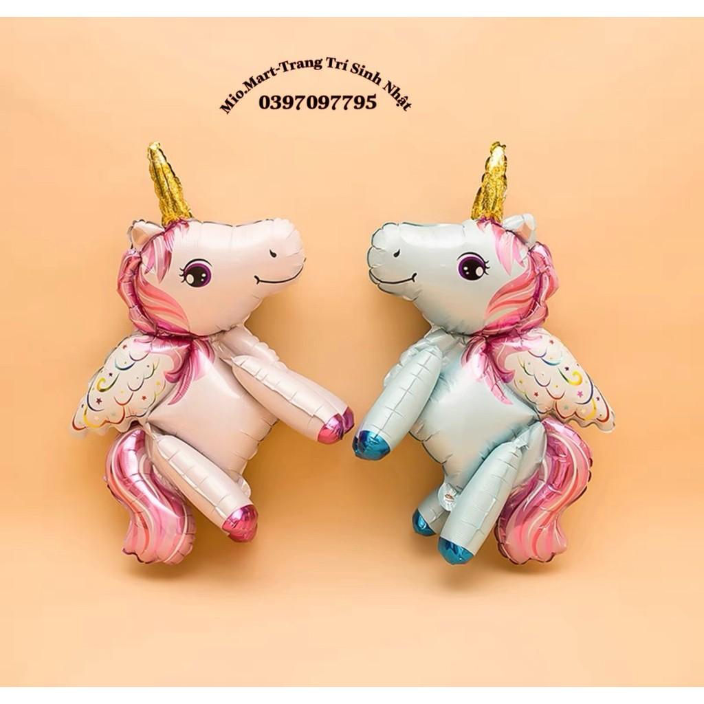 Bóng Nhôm Hình Ngựa Pony Cỡ Lớn Đủ Màu Trang Trí sinh Nhật Cho Bé, Trang Trí Phòng BB68