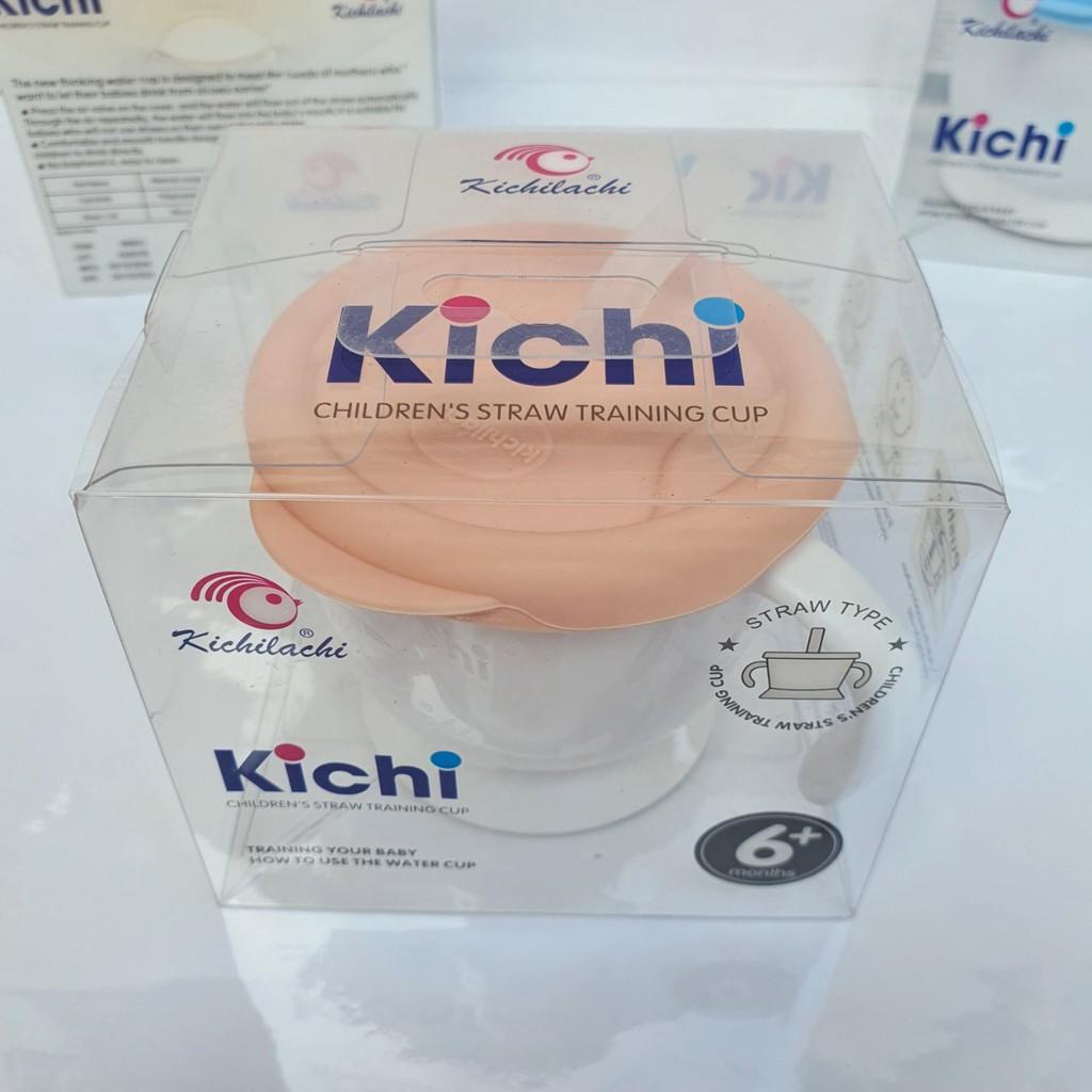 Cốc Tập Uống Tập Hút 3 Giai Đoạn Kichilachi Có Vạch Chia Ngăn Dung Tích 150ml An Toàn Cho Bé